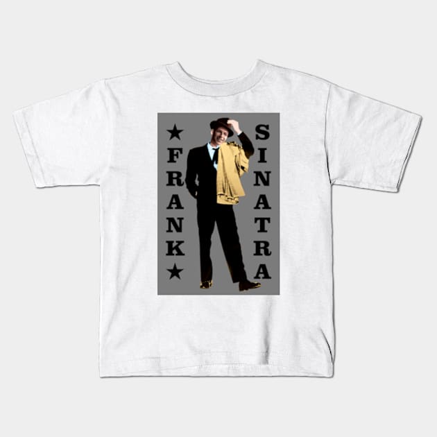 Frank Sinatra Kids T-Shirt by PLAYDIGITAL2020